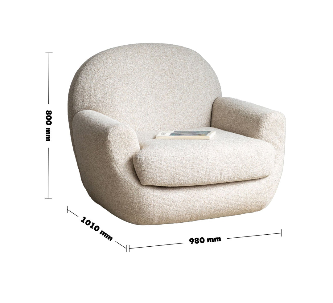Scandinavian faux cashmere fabric revolving 1 seater sofa rond size charts.
