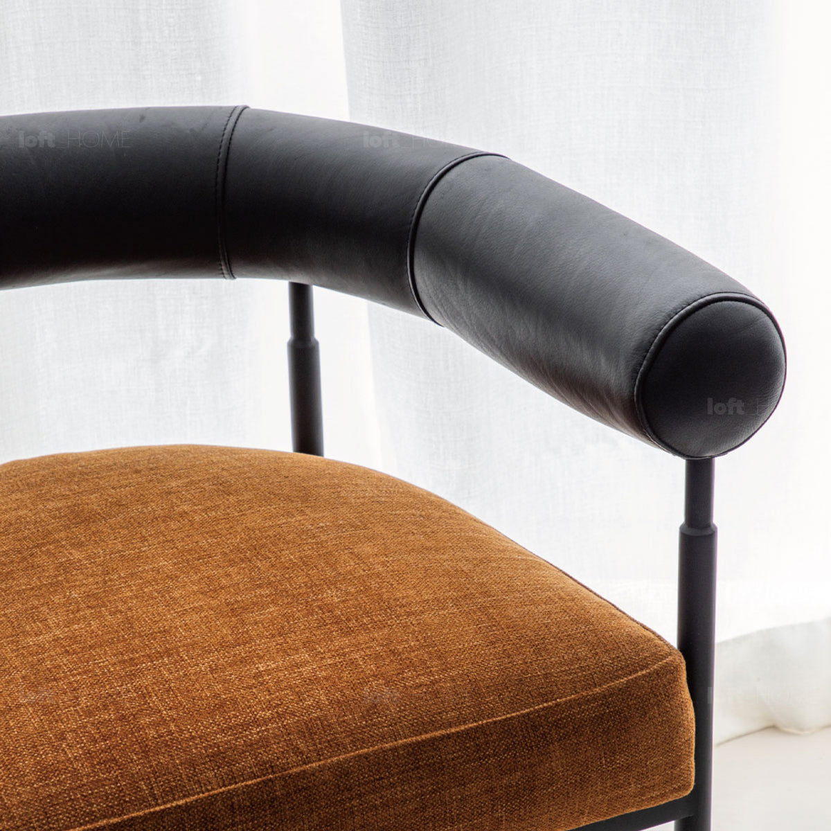 Bauhaus Faux Cashmere Leather Dining Chair NOST Color Swatches