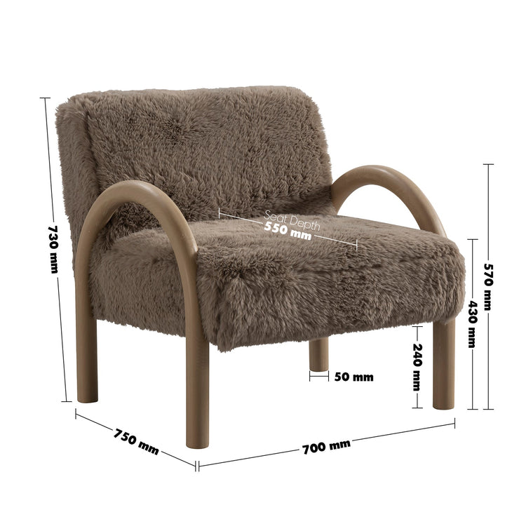 Scandinavian sherpa fabric 1 seater sofa shearling size charts.