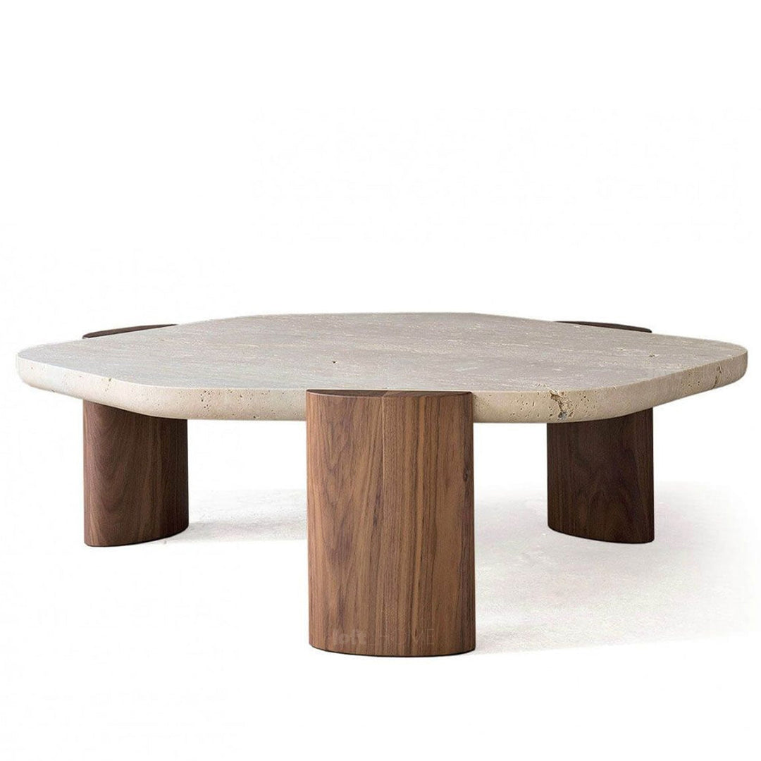 Scandinavian marble coffee table trawo in still life.