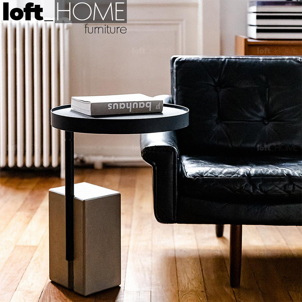 Scandinavian metal side table fjord primary product view.