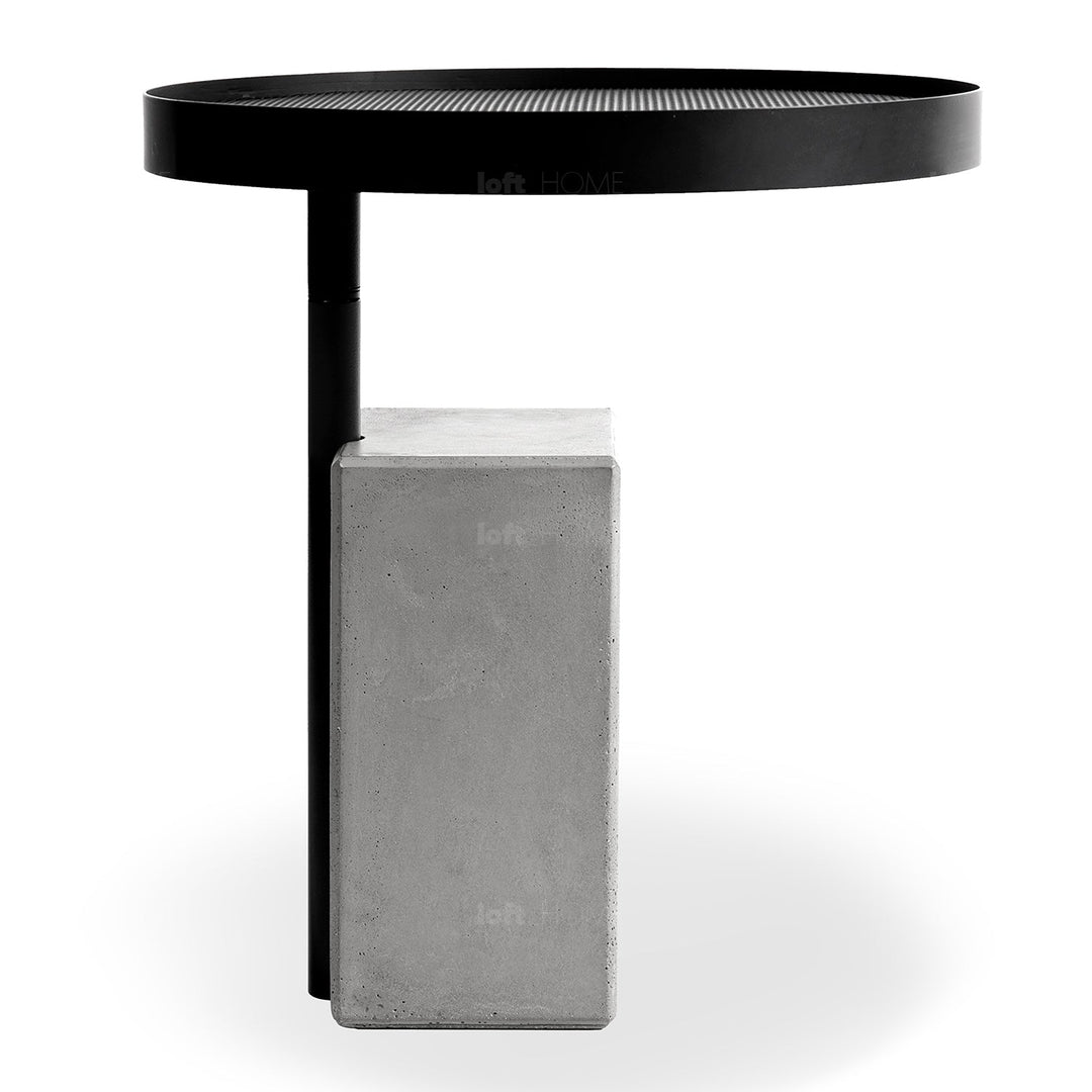 Scandinavian metal side table fjord material variants.