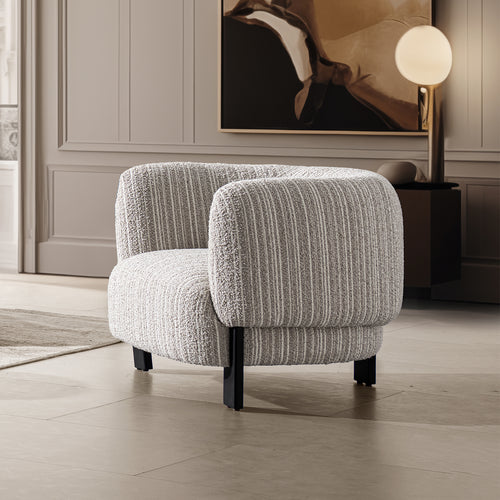 Japandi Mixed Weave Fabric 1 Seater Sofa EMBRACE Good to Know Preview-1
