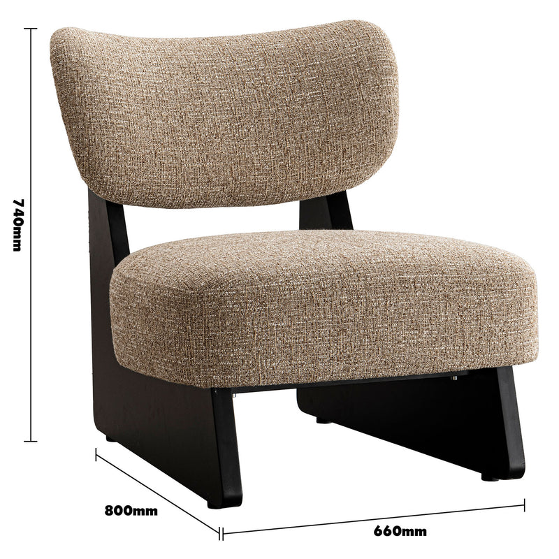 Scandinavian mixed weave fabric 1 seater sofa lange size charts.