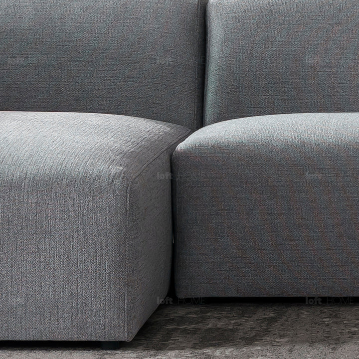 Scandinavian Mixed Weave Fabric L Shape Sectional Sofa PAVILION 3.5+L