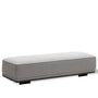 Minimalist Mixed Weave Fabric Modular Ottoman ELEGANZA L