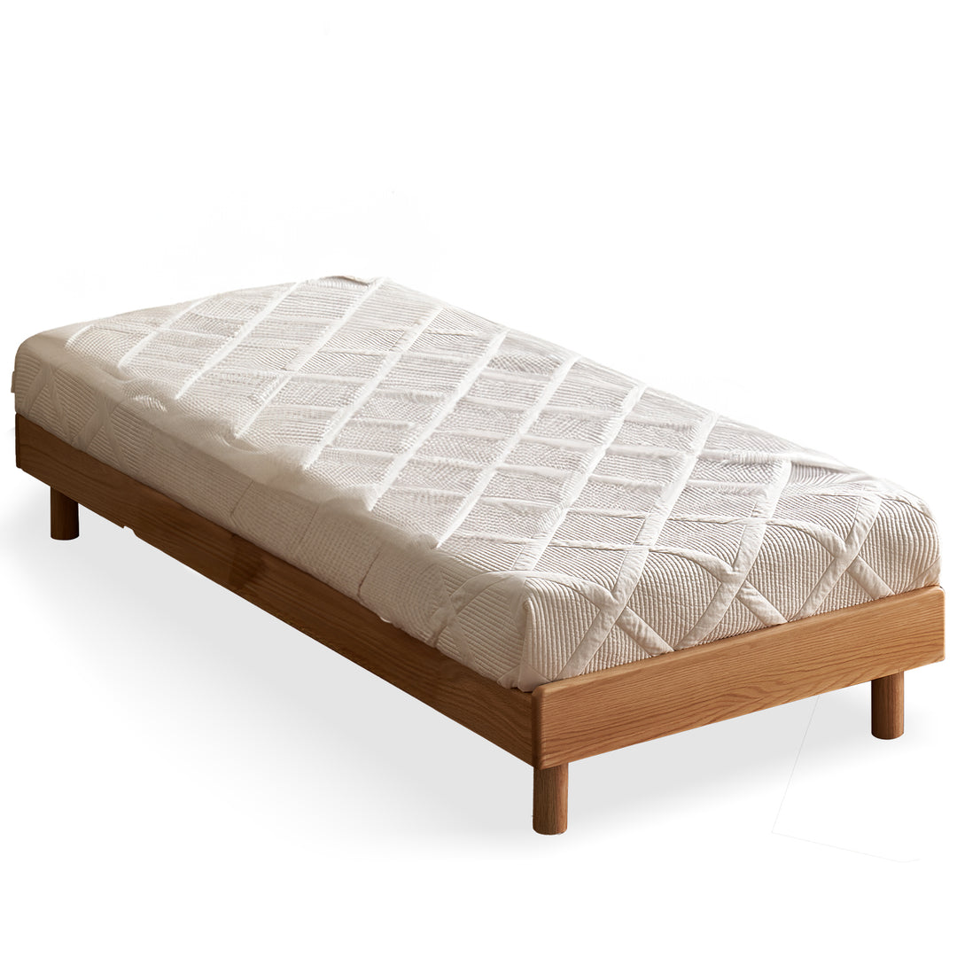 Scandinavian oak wood platform bed grimm detail 13.