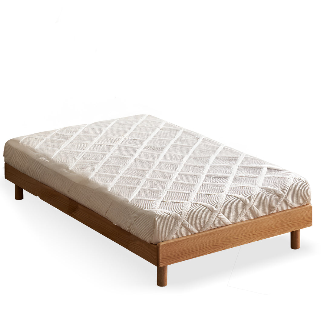 Scandinavian oak wood platform bed grimm detail 15.