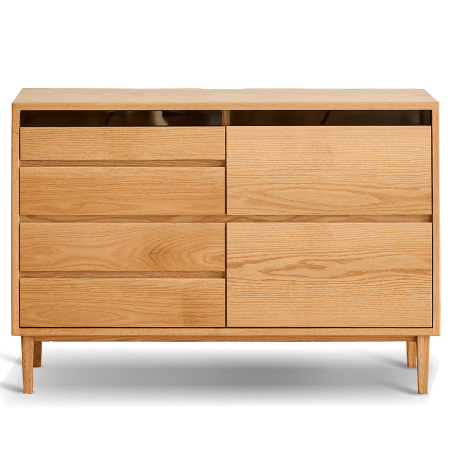 Scandinavian Oak Wood Chest Of 6 Drawers FLOATING LIGHT