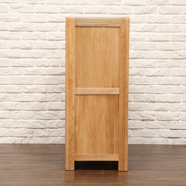 Scandinavian oak wood chest of drawers breeze detail 10.