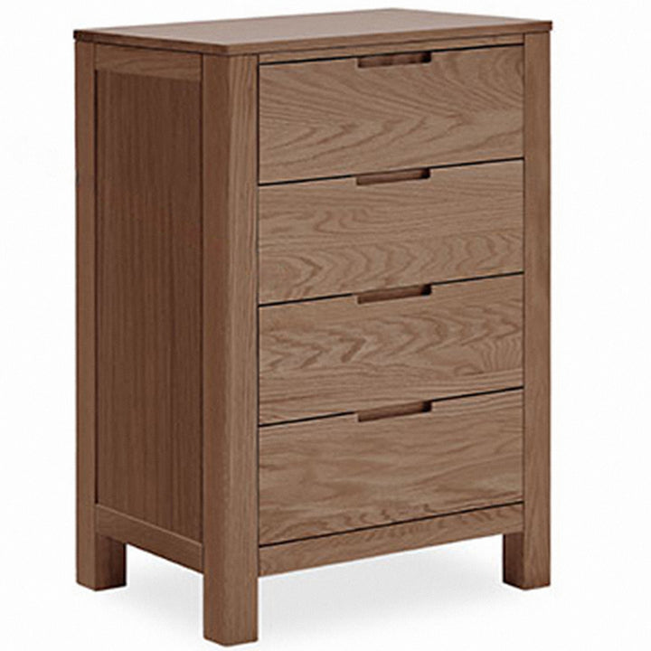 Scandinavian oak wood chest of drawers breeze detail 23.