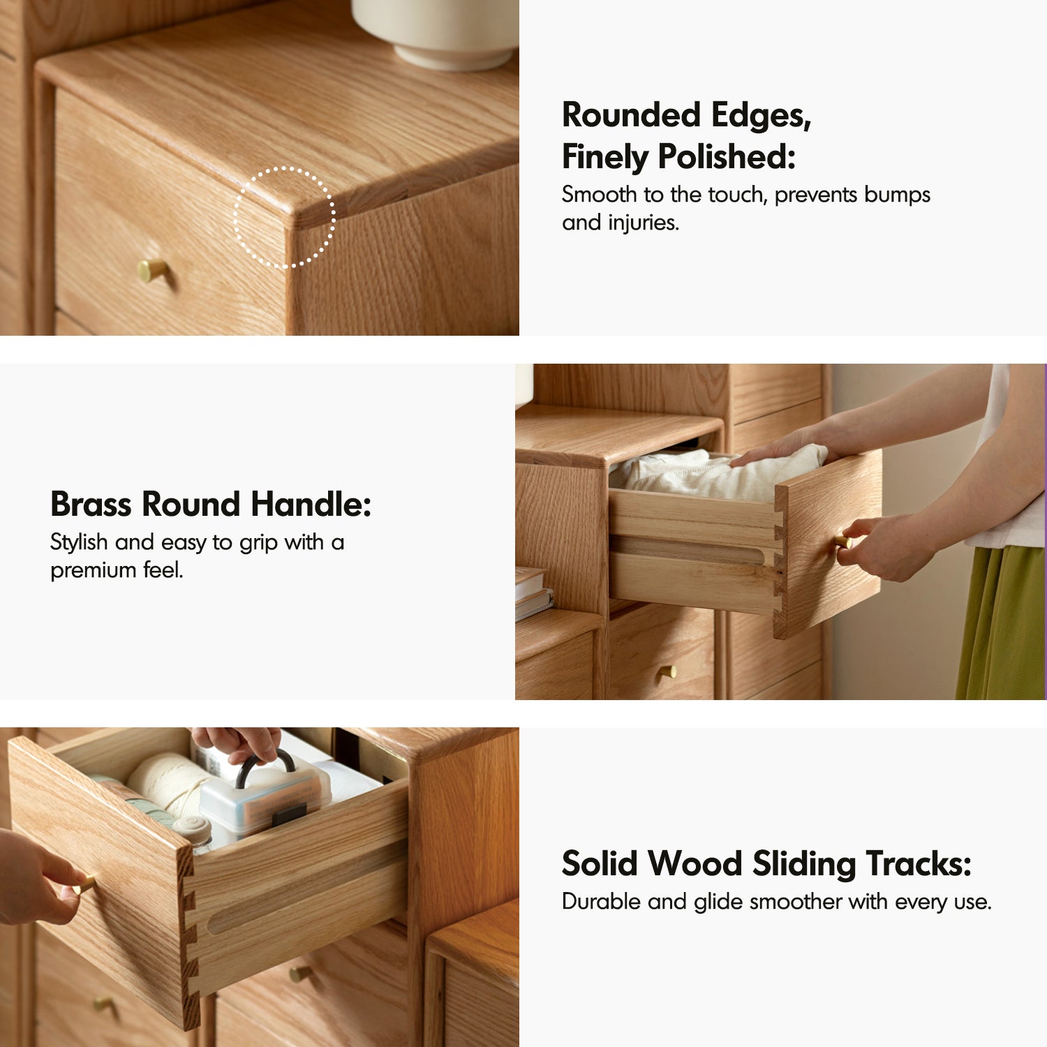 Lumber Stack Chest Scandinavian Oak Wood Chest Of Drawers STACK – LOFT HOME
