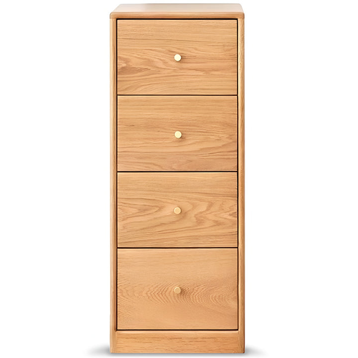 Scandinavian oak wood chest of drawers stack detail 8.