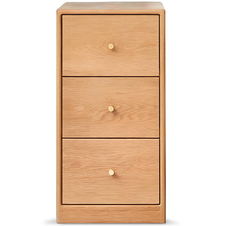 Scandinavian oak wood chest of drawers stack detail 9.