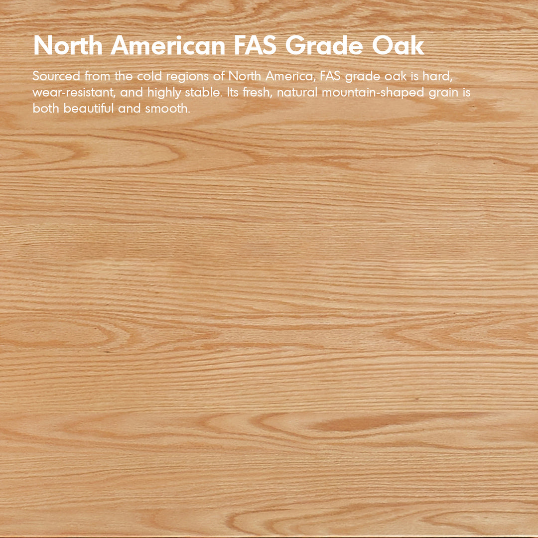 Scandinavian oak wood chest of drawers stack color swatches.