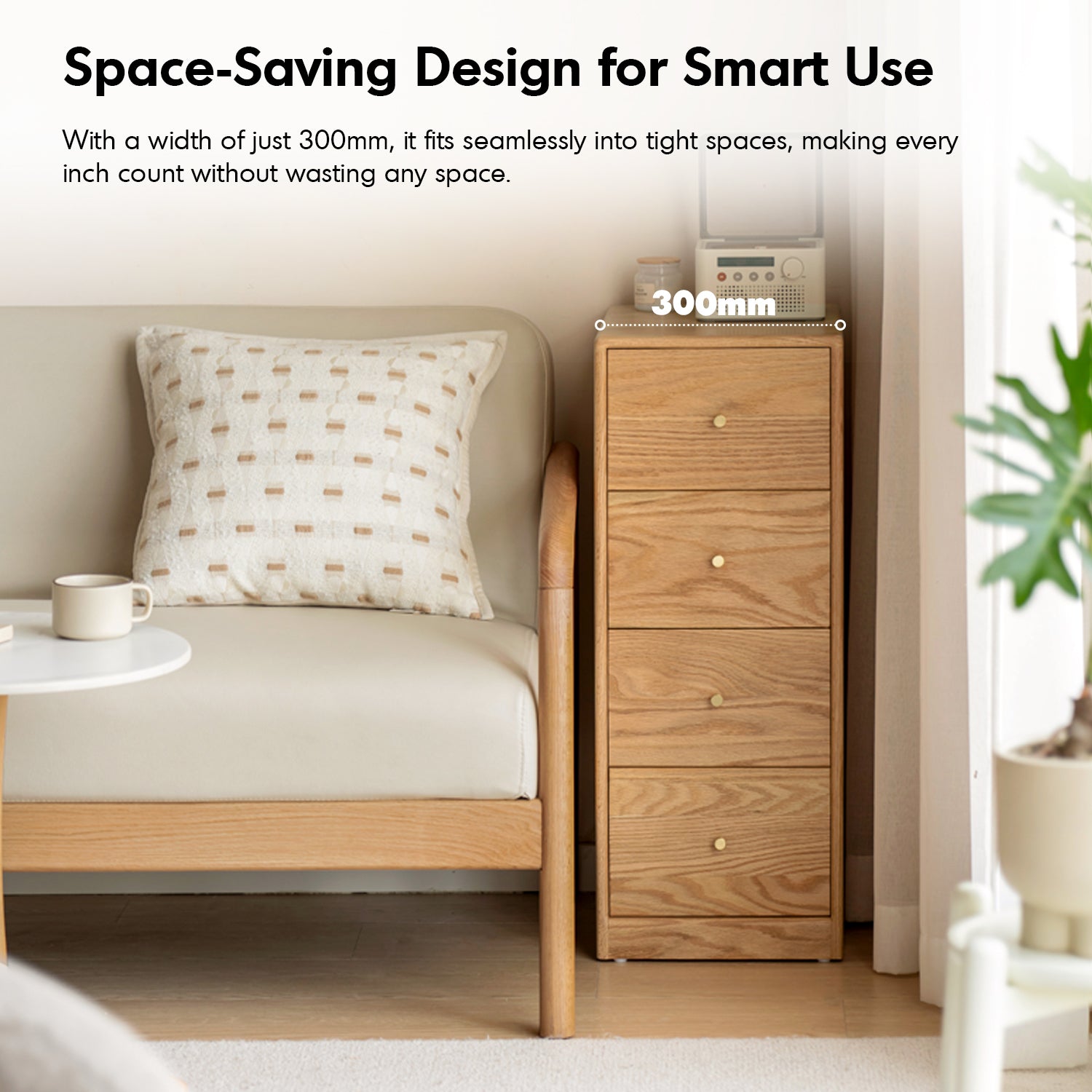 Lumber Stack Chest Scandinavian Oak Wood Chest Of Drawers STACK – LOFT HOME