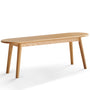 Scandinavian Oak Wood Dining Bench ARC