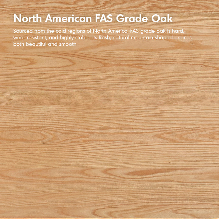 Scandinavian oak wood dining chair elm color swatches.