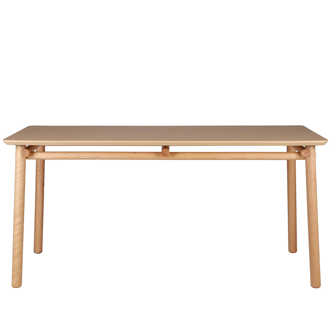 Scandinavian oak wood dining table beem situational feels.