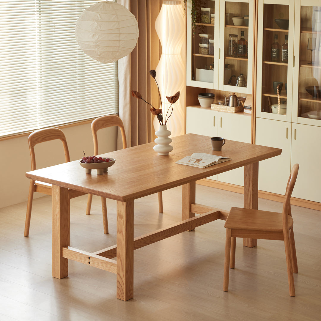 Scandinavian oak wood dining table haven detail 10.