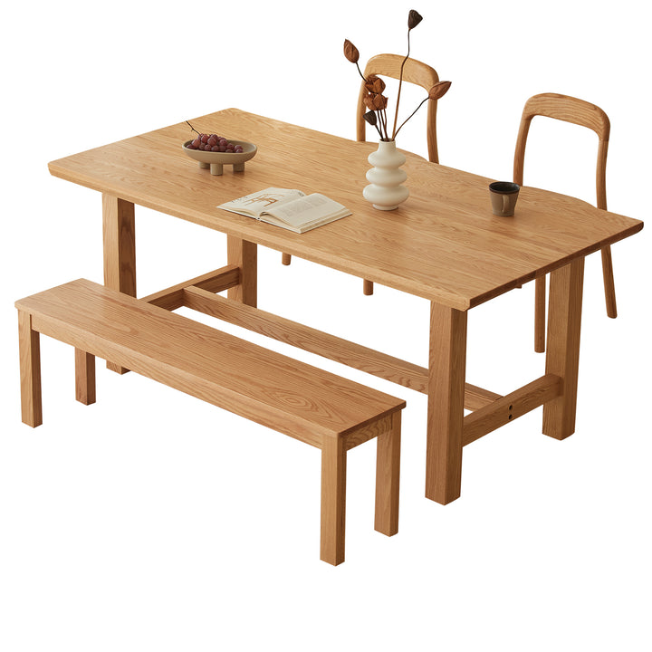 Scandinavian oak wood dining table haven detail 12.