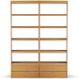 Double Unit · 12 Shelves · 4 Drawers