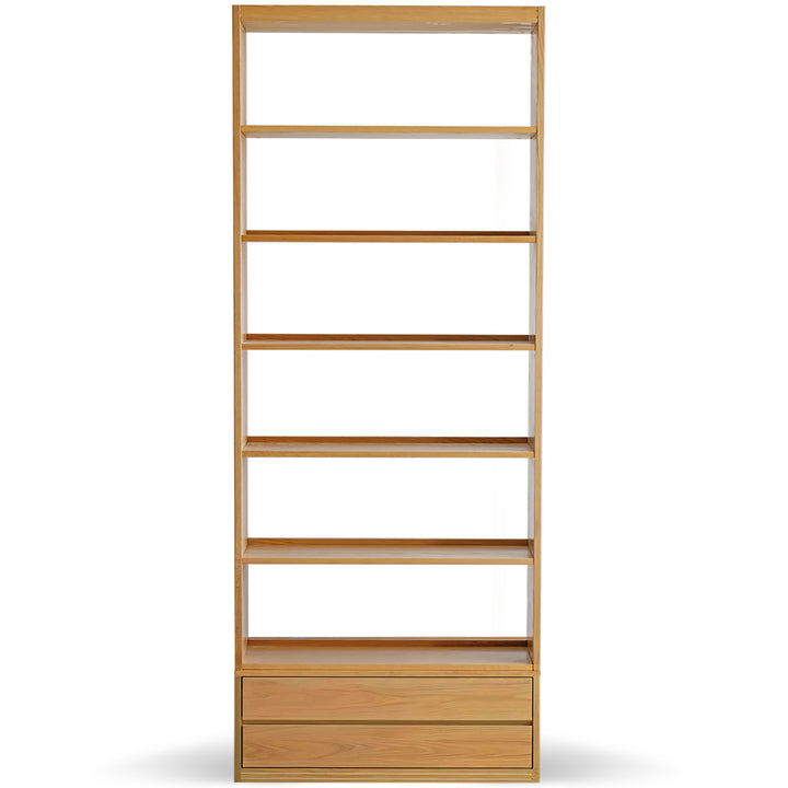 Scandinavian oak wood display shelf bookshelf shelfix detail 6.