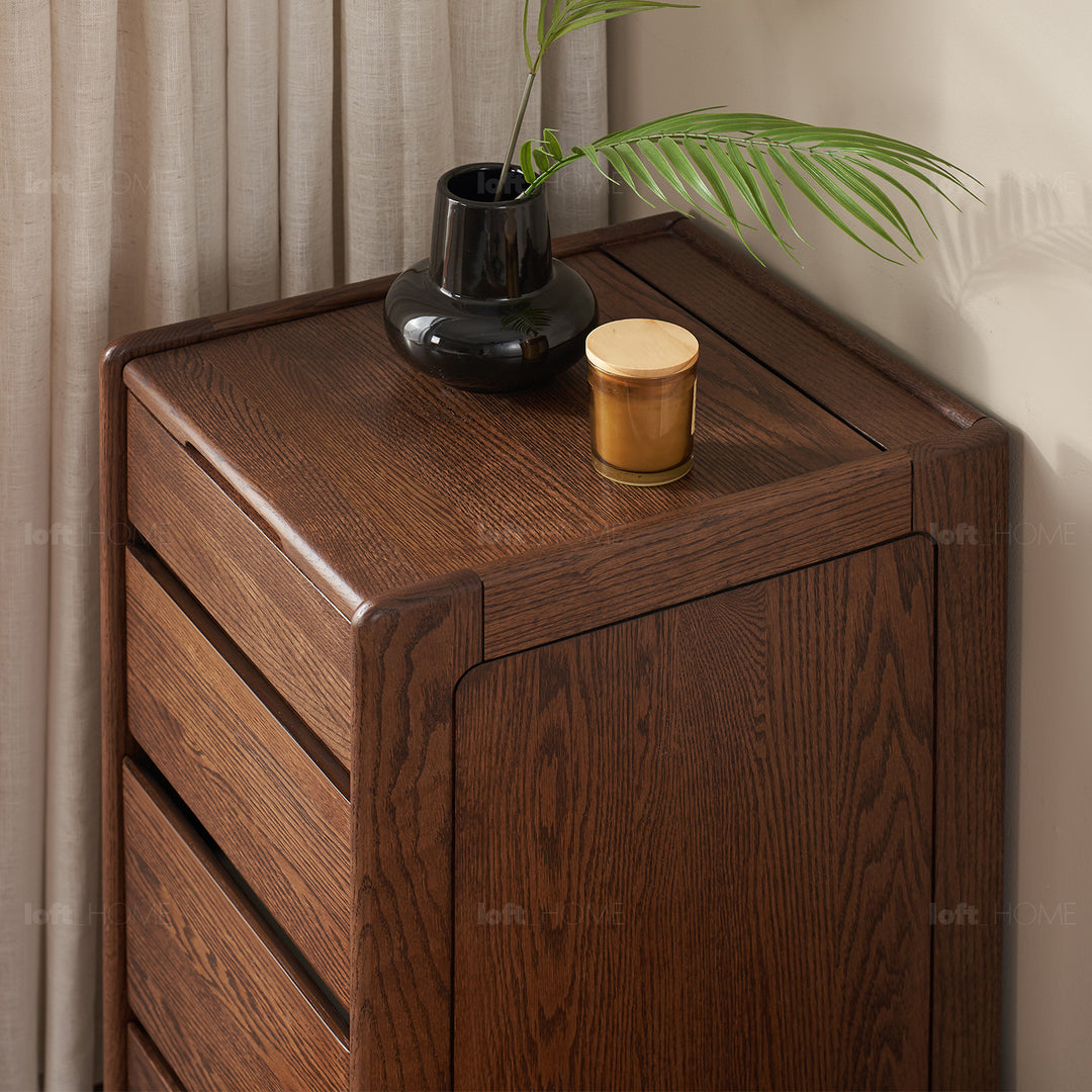 Scandinavian Oak Wood Dressing Table CLASSIC GLAM