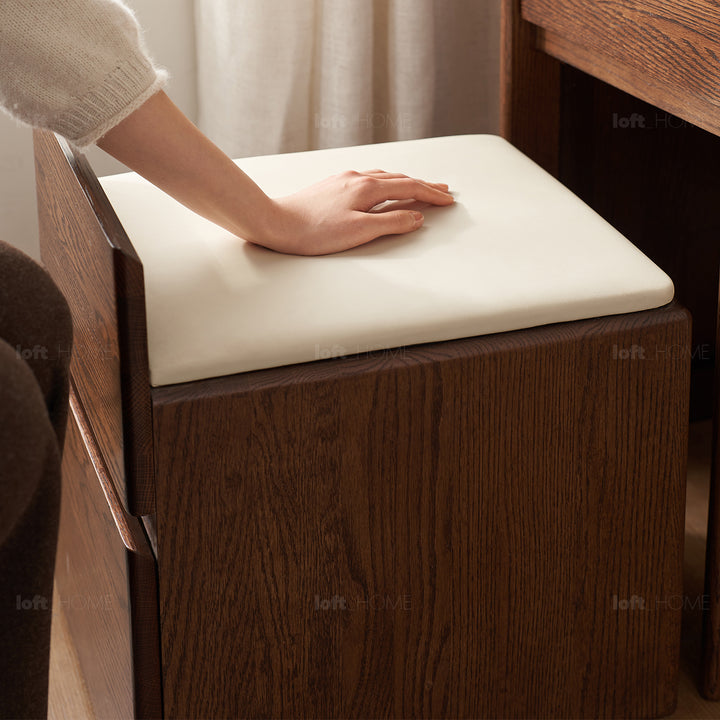 Scandinavian Oak Wood Dressing Table CLASSIC GLAM