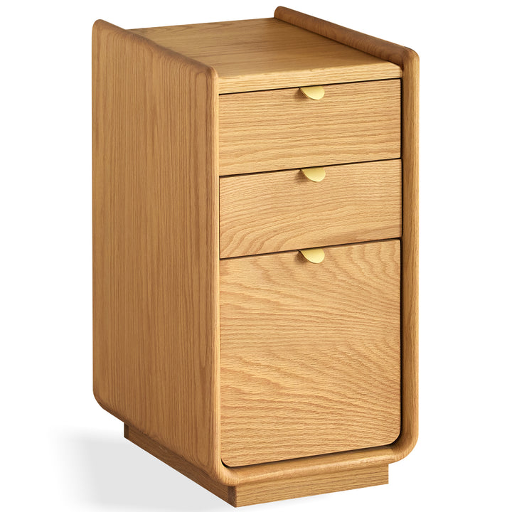 Scandinavian oak wood dressing table with chest of drawers pure detail 13.