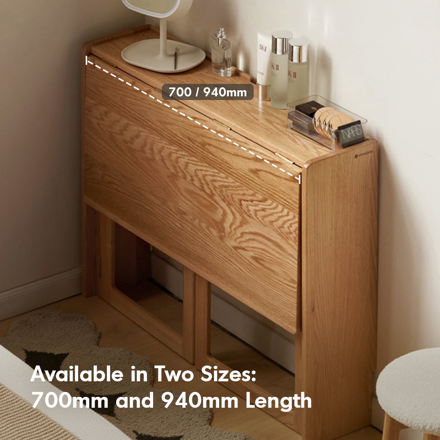 Scandinavian Oak Wood Extendable Study Table JORA – LOFT HOME