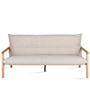 Scandinavian Oak Wood Fabric 2 Seater Sofa MAY