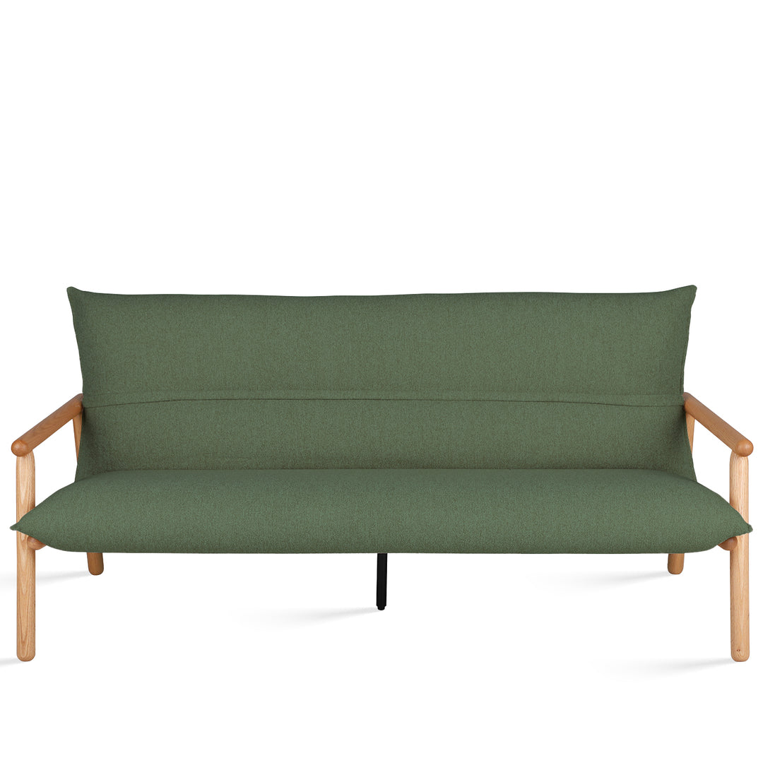 Scandinavian Oak Wood Fabric 2 Seater Sofa MAY