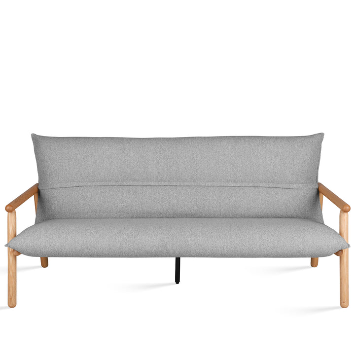 Scandinavian Oak Wood Fabric 2 Seater Sofa MAY