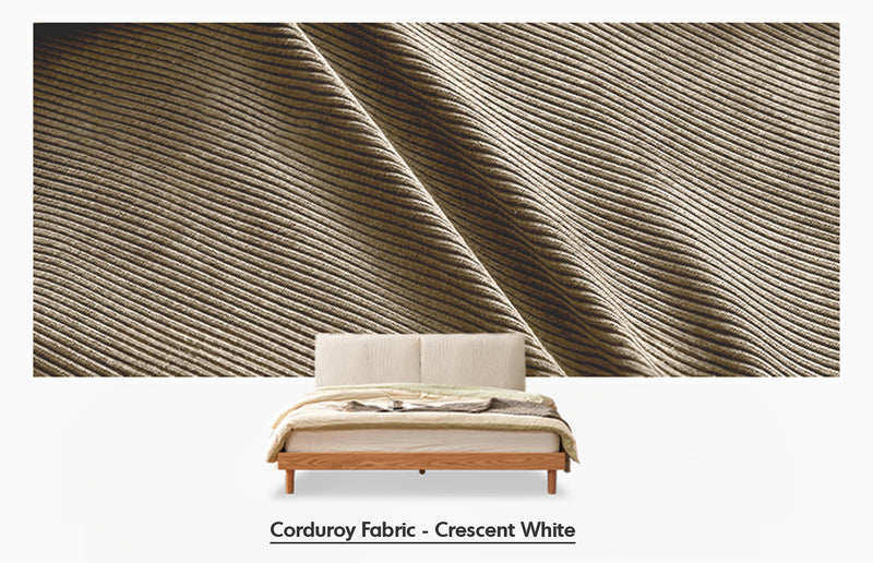 Scandinavian Oak Wood Fabric Bed RUTLAND Color Swatches_2