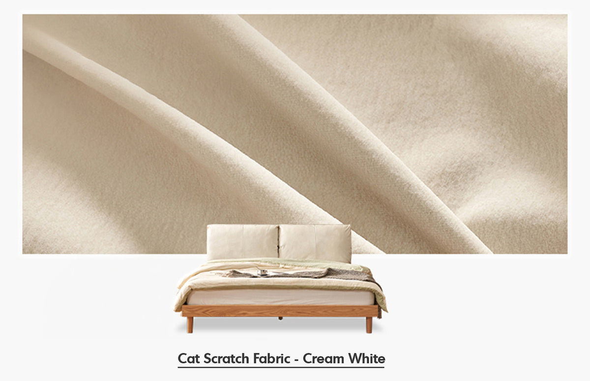 Scandinavian Oak Wood Fabric Bed RUTLAND Color Swatches_3