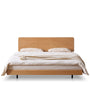 Scandinavian Oak Wood Headboard Adjustable Floating Bed NORA