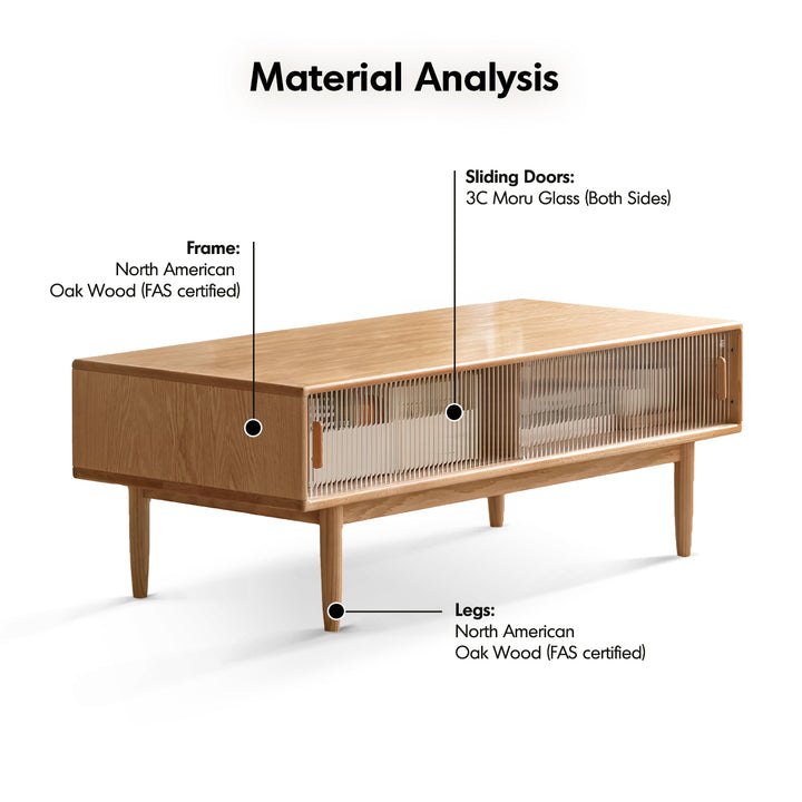 Scandinavian oak wood moru glass coffee table vista detail 5.