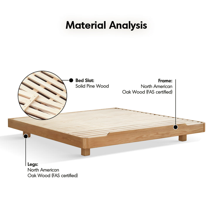 Scandinavian oak wood platform bed eden detail 3.