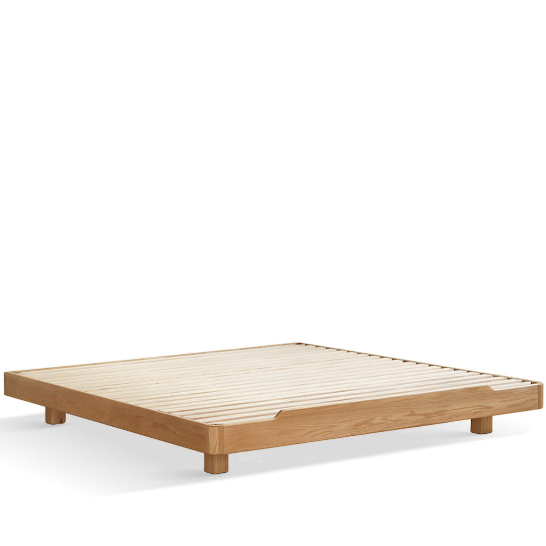 Scandinavian oak wood platform bed eden detail 5.