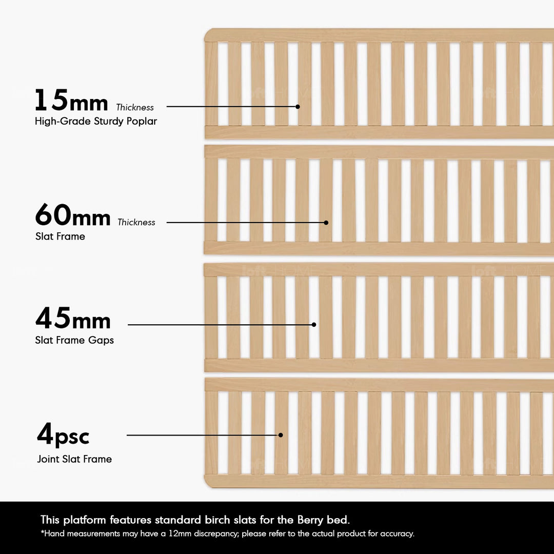 Scandinavian oak wood platform bed etude detail 1.