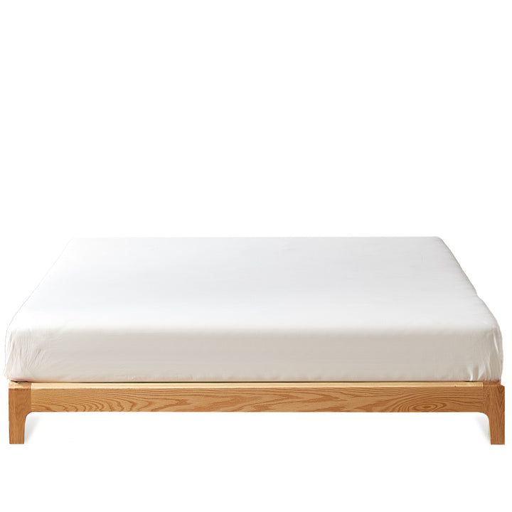 Scandinavian Oak Wood Platform Bed ETUDE