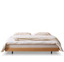 Scandinavian Oak Wood Platform Floating Bed NORA