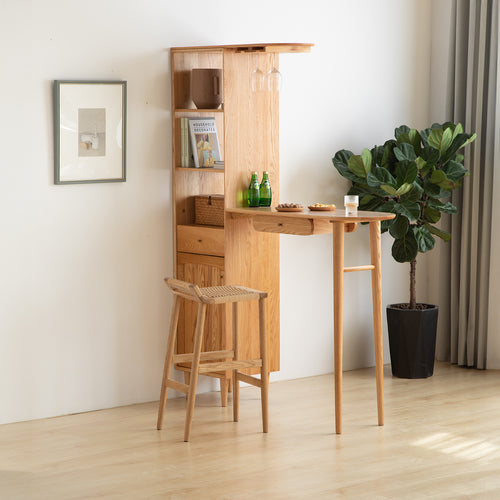 Scandinavian Oak Wood Woven Rope Bar Chair ORA Good to Know Preview-1