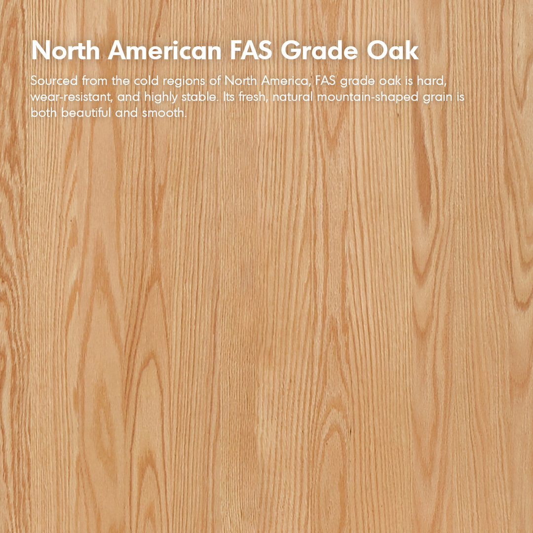 Scandinavian oak wood side cabinet slimcab color swatches.