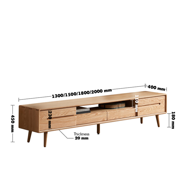 Scandinavian oak wood sliding door tv console linea size charts.