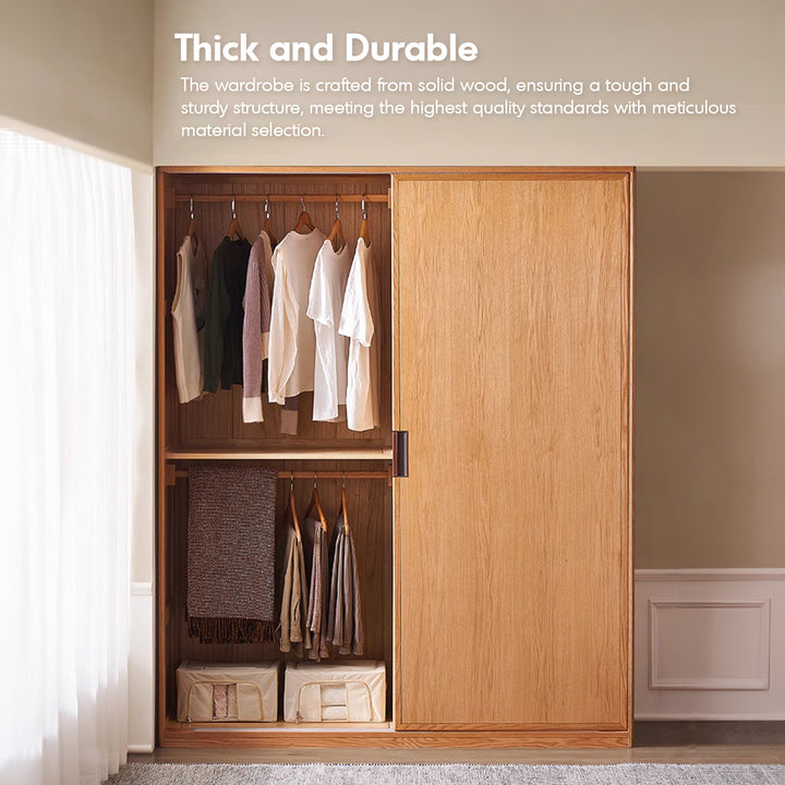 Scandinavian oak wood sliding door wardrobe oakley situational feels.