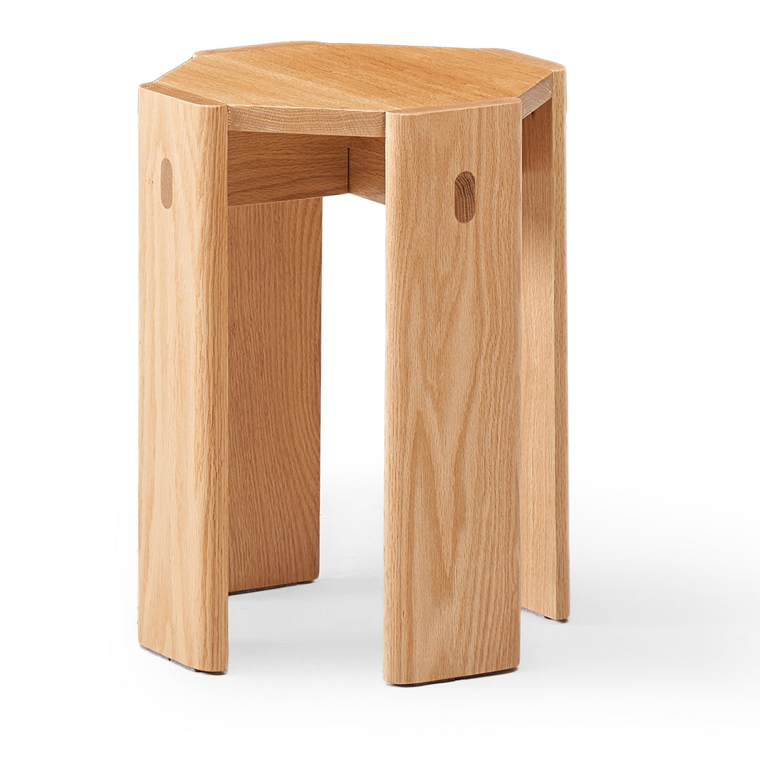 Scandinavian oak wood stackable stool side table 2pcs set stacka detail 10.