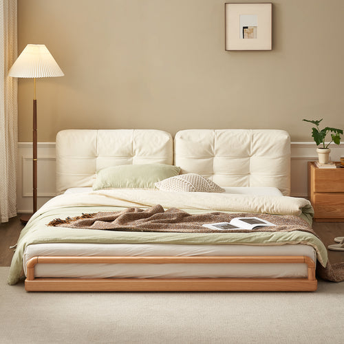 Scandinavian Oak Wood Velvet Cat Scratch Resistant Fabric Floor Tatami Bed CLOUD Good to Know Preview-1