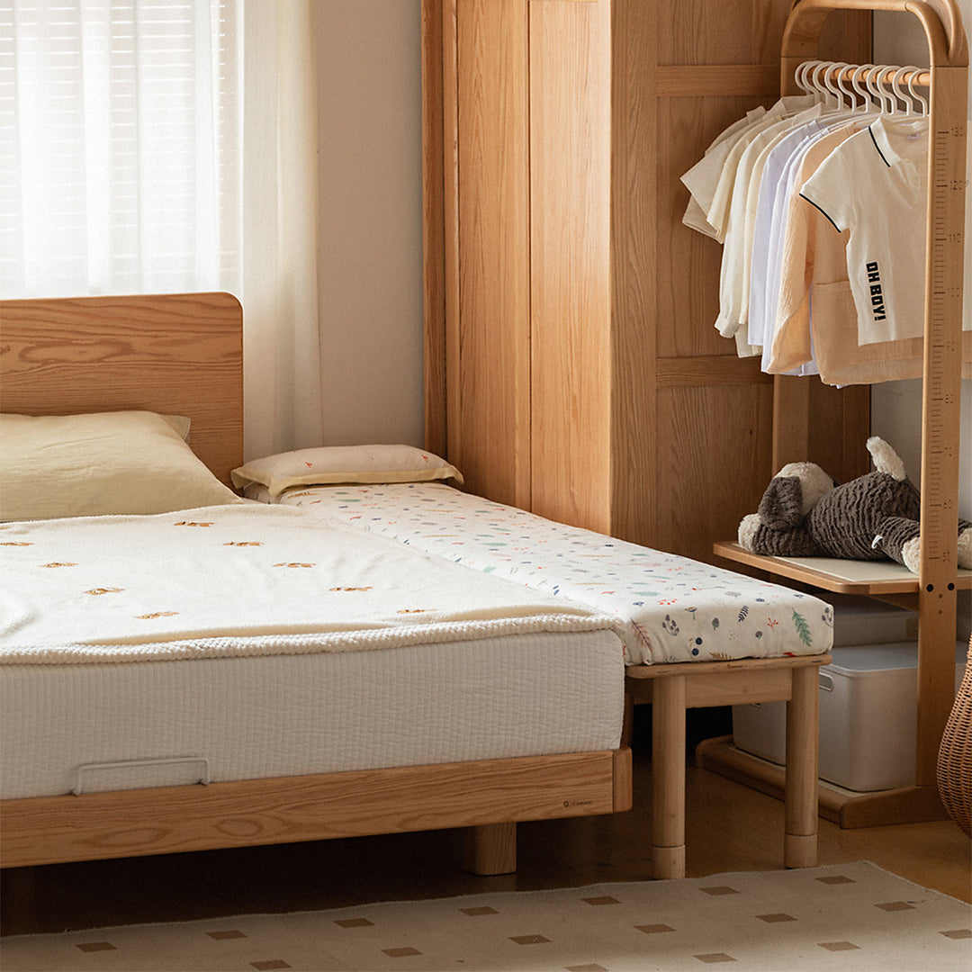 Scandinavian poplar wood extended splicing bed frame sela situational feels.